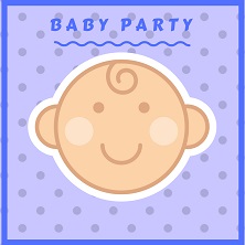 Welcome Baby - Geschirr Deko 1 Geburtstag Party Babyparty Geburt Babyshower  Girl